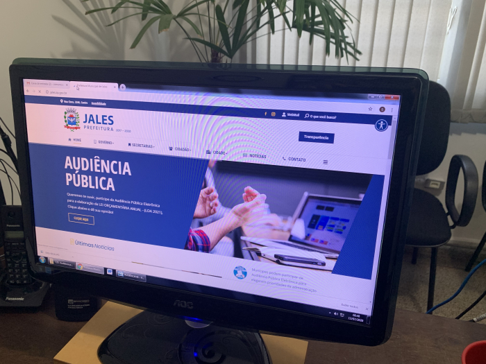 Munícipes podem participar de Audiência Pública Eletrônica para elegerem prioridades da administração de Jales
