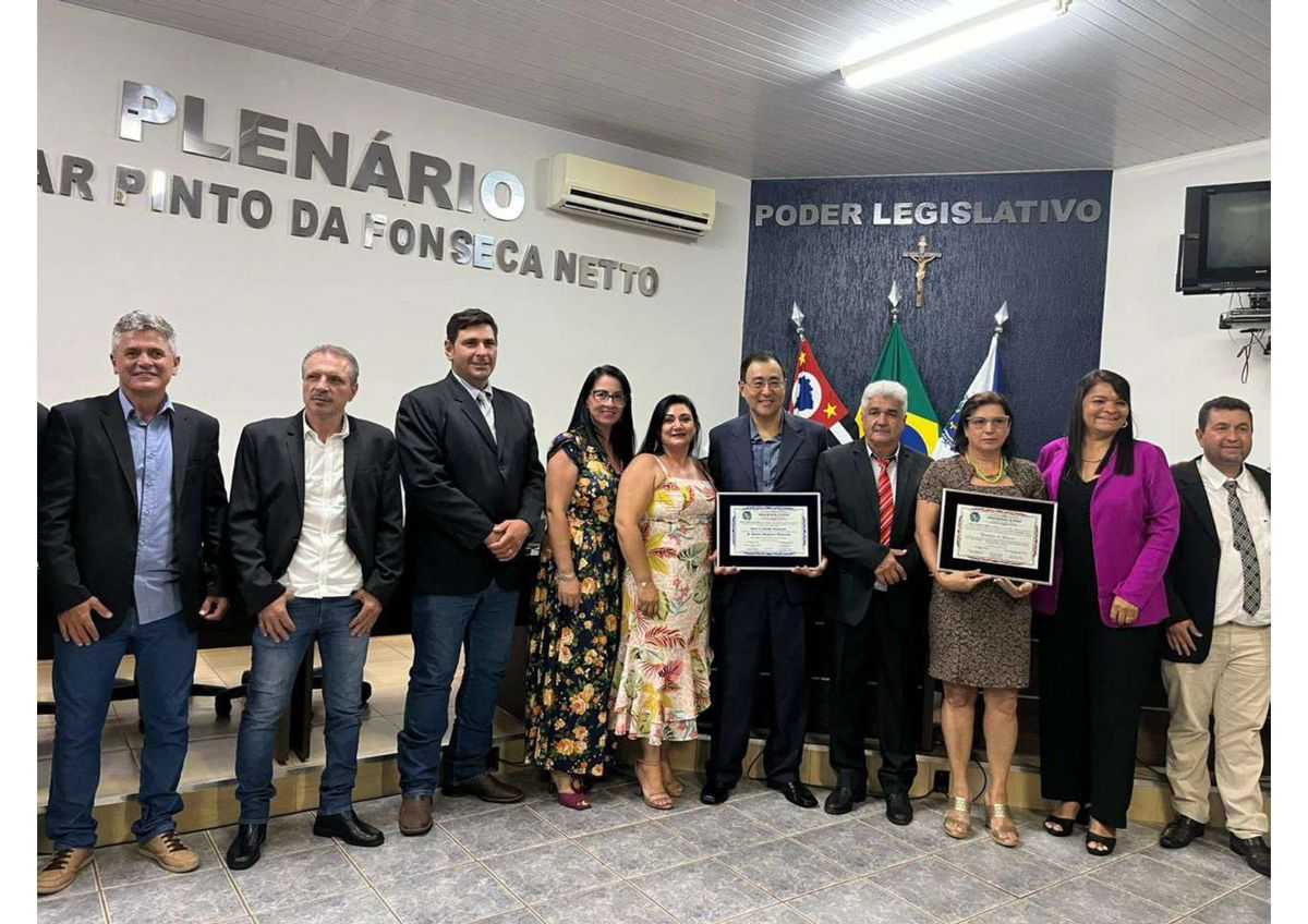 Câmara de vereadores de Aspásia faz homenagens durante Sessão Solene