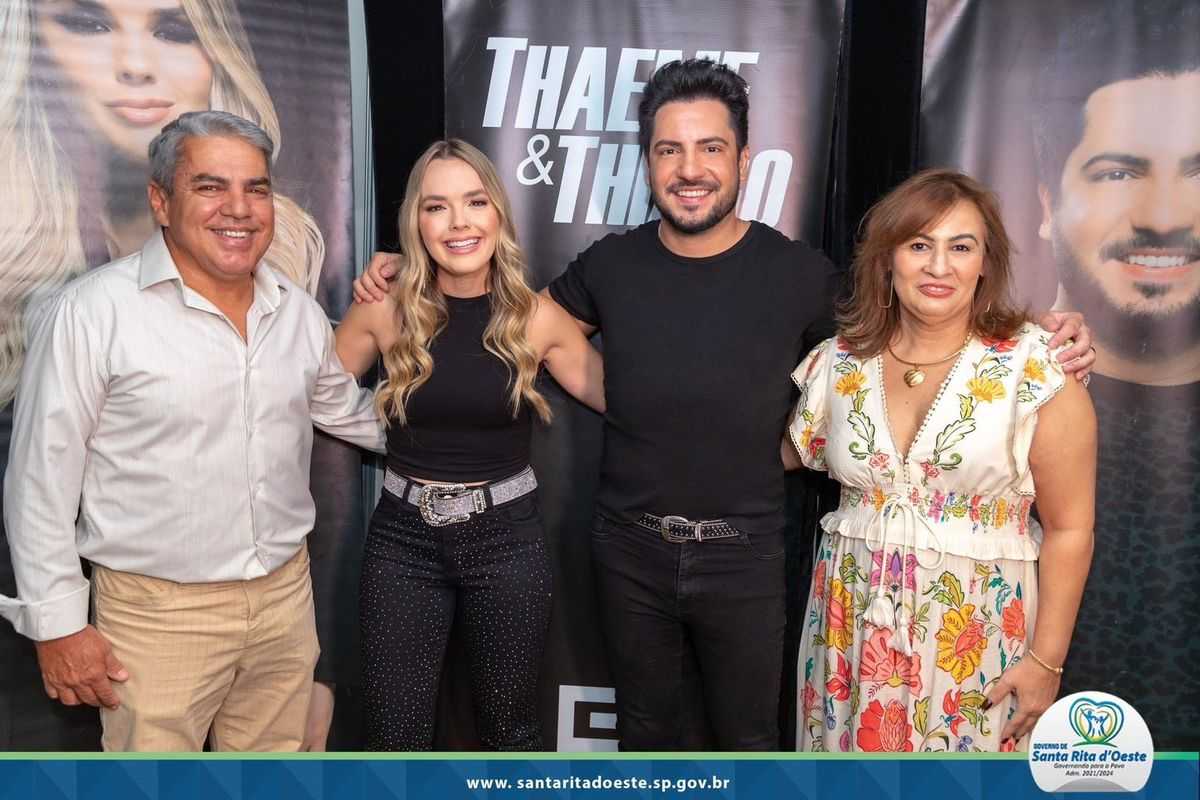 Santa Rita d'Oeste celebra 72 anos com show de Thaeme e Thiago