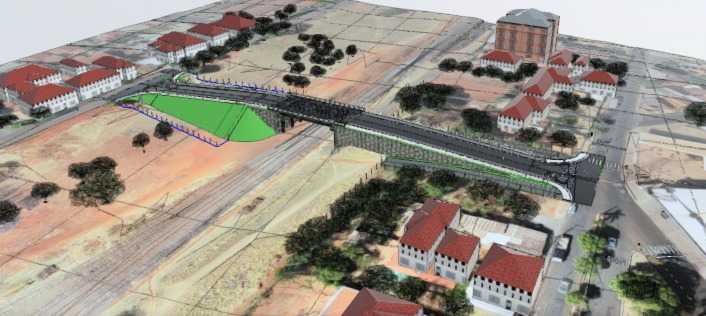 Novo pontilhão já começou a ser construído e deve desafogar trânsito da João Amadeu
