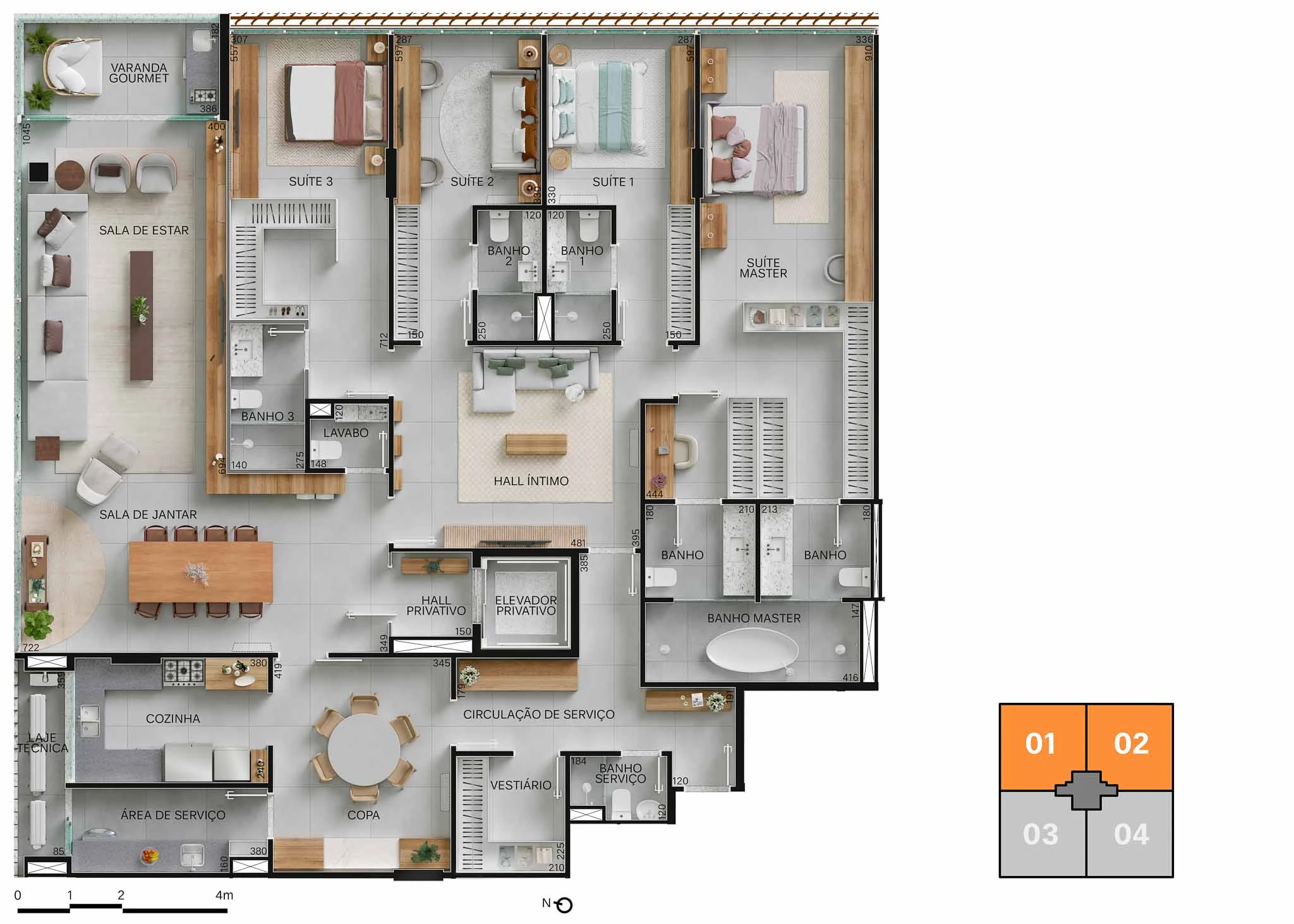 4 suítes 0