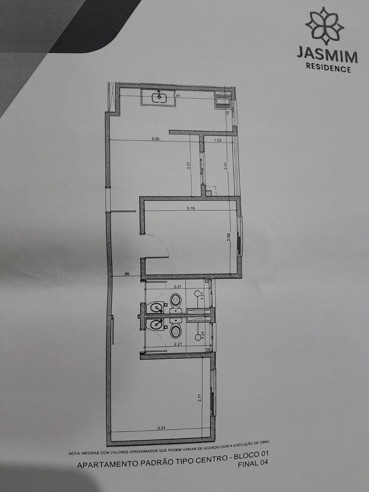 Planta 2 Dormitórios 0