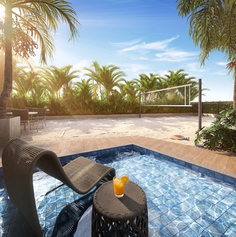 Piscina/ Quadra De Beach Tennis