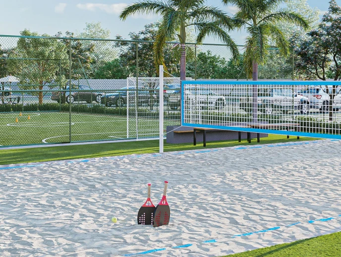 Quadra de beach tênis