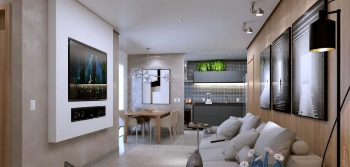 Living 3 dormitórios