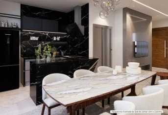 Sala De Jantar Com Cozinha