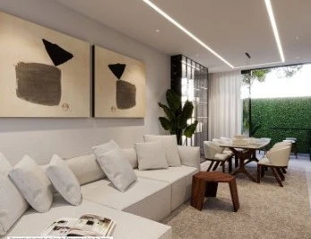 Sala De Estar Com Sala De Jantar