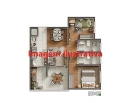 Planta 2 dormitórios 0