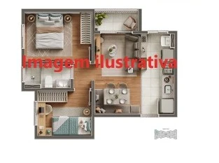 Planta 2 dormitórios 0
