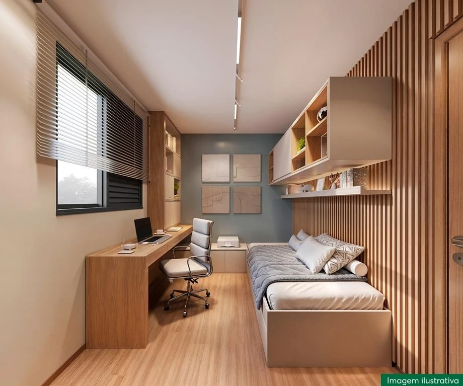 Dormitório Solteiro e Escritório