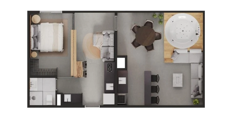 PLANTA TIPO TUDIOS COM SKY GARDE 0