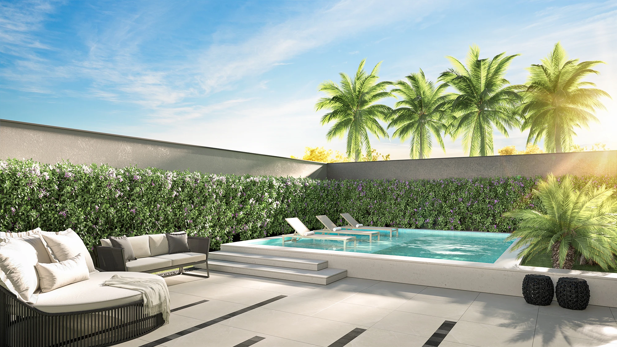 Private Pool and House