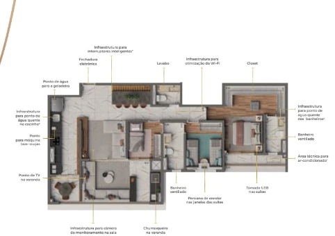 Apto de 105m² 0