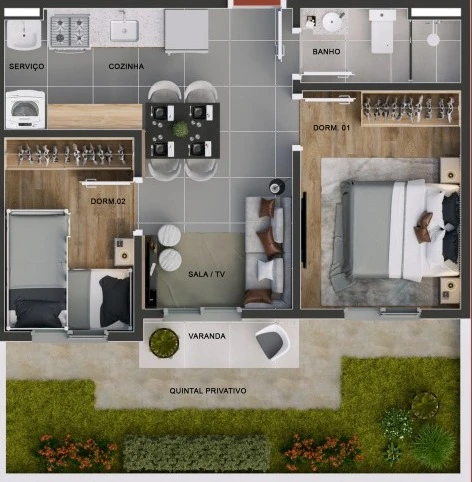 Térreo Meio Garden 0