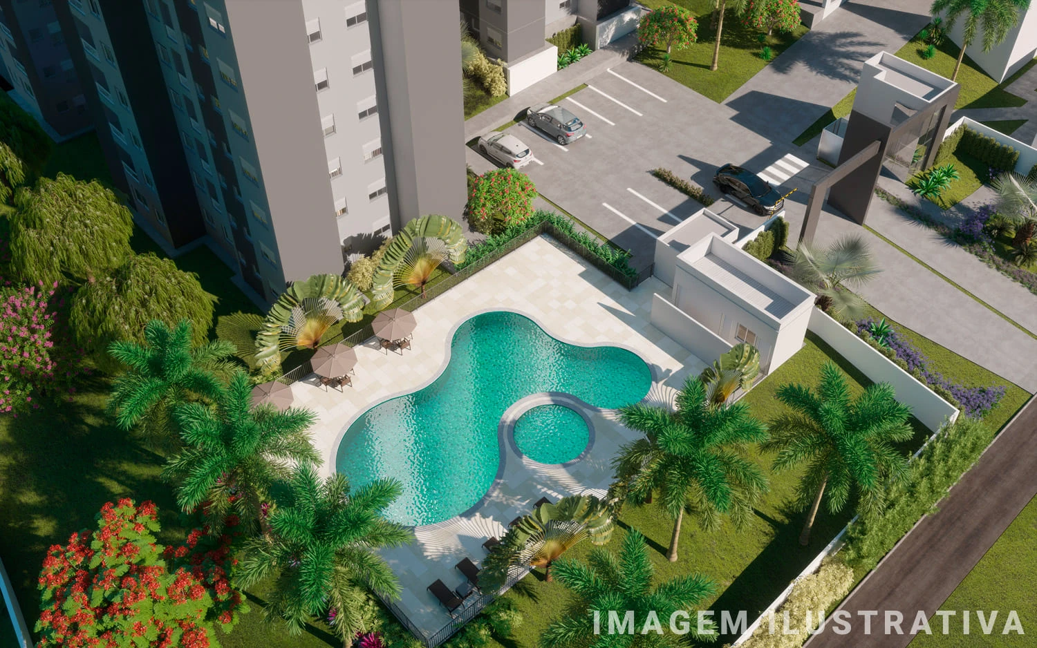 Piscina - Vista Aérea