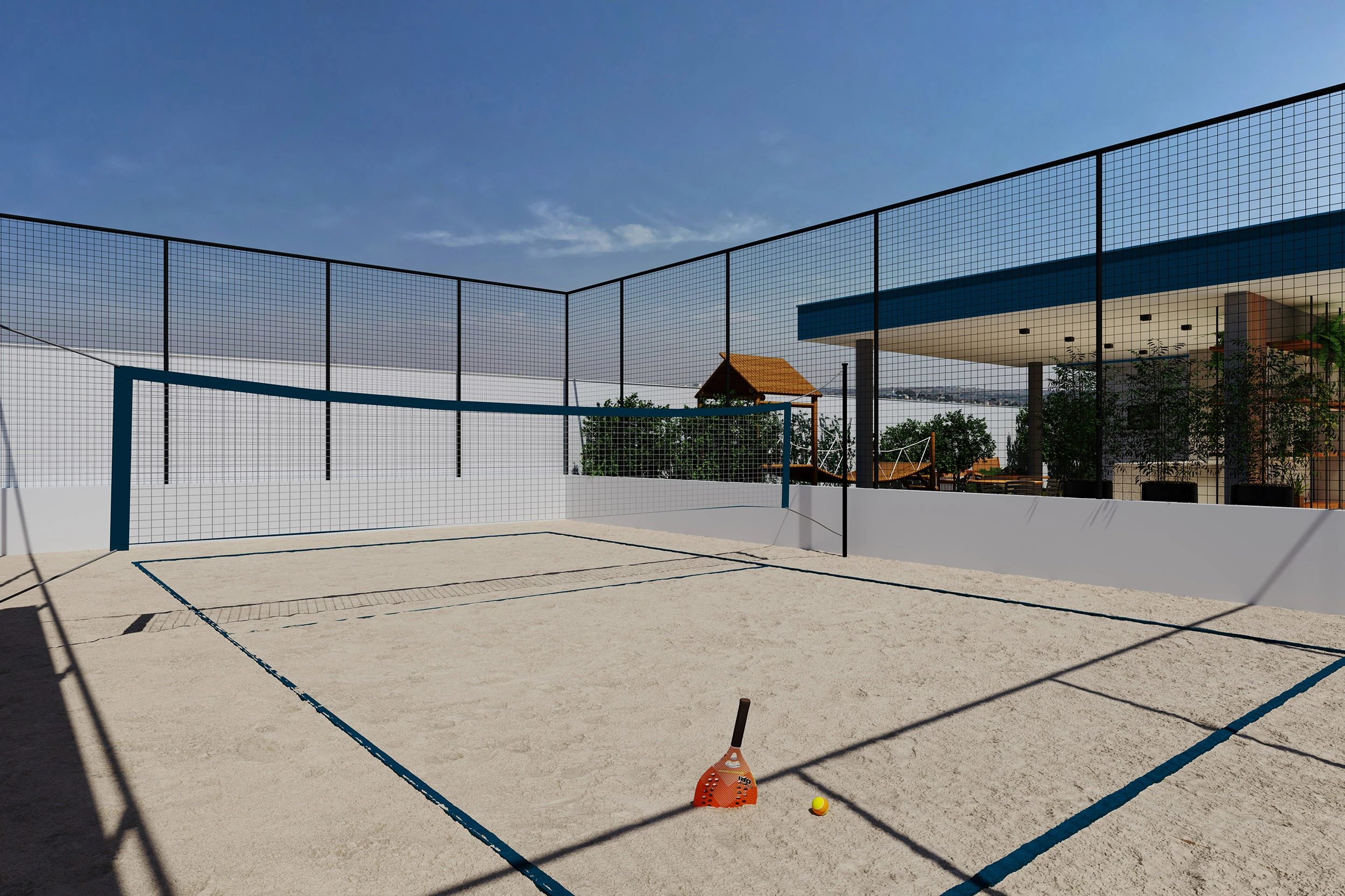 Quadra de Beach tênis
