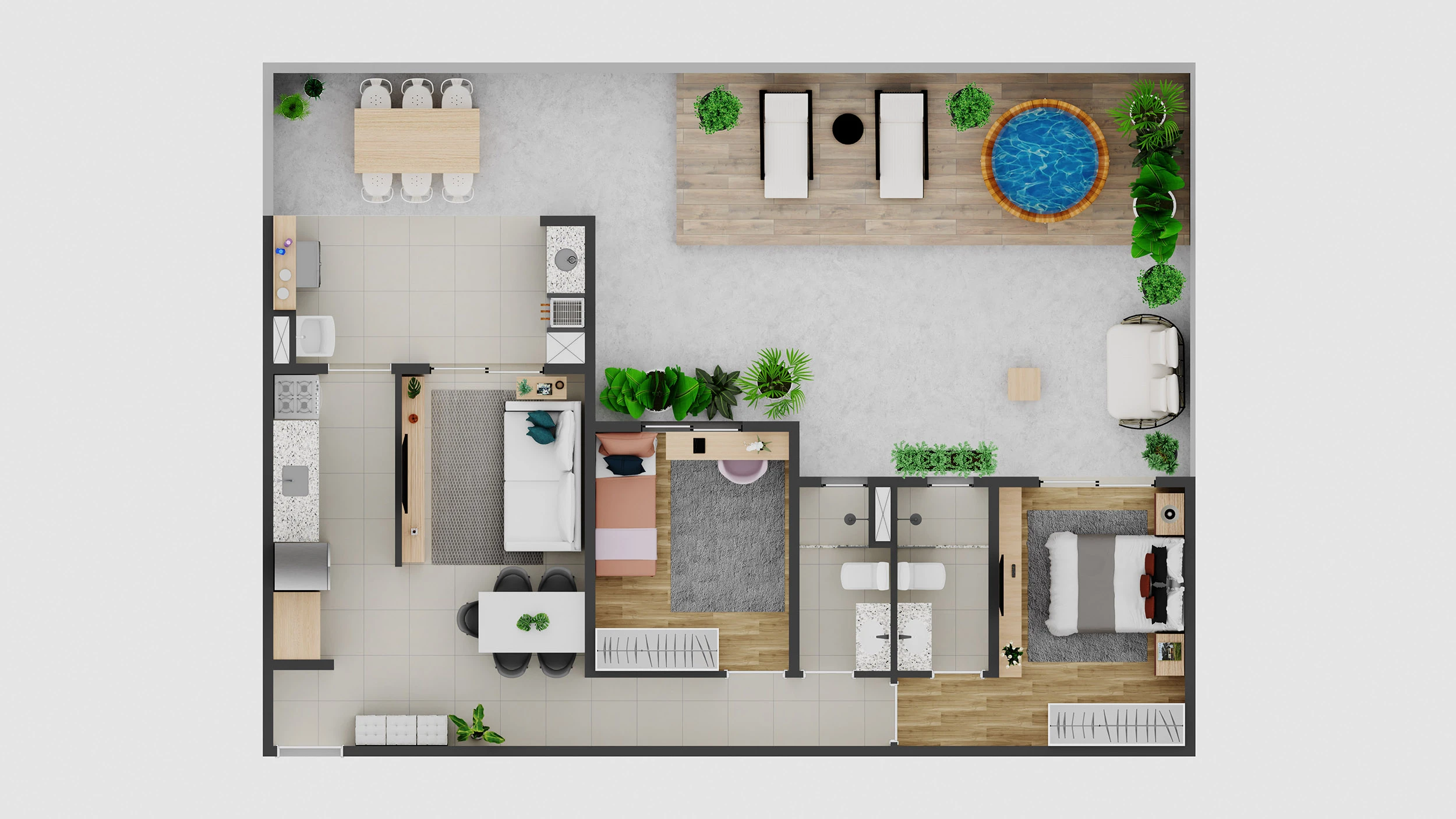 Apartamento com suíte 0