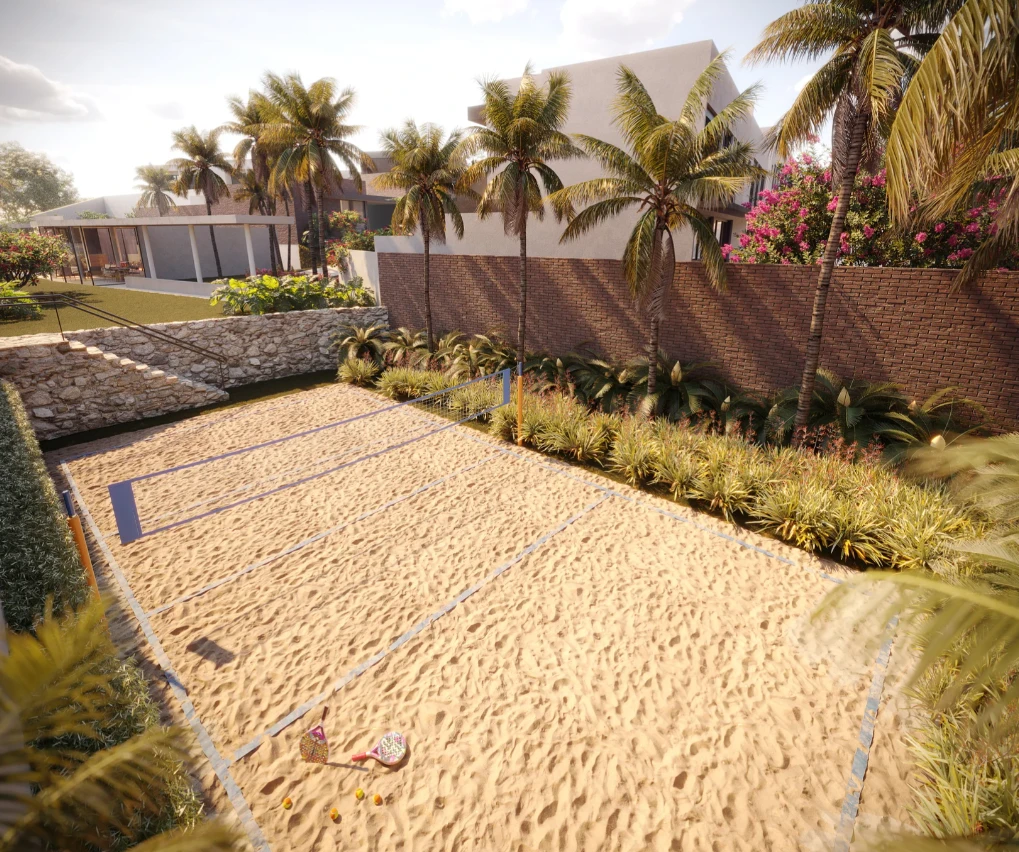 Quadra de beach tênis