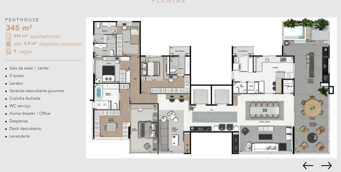 Cobertura 345m² 0