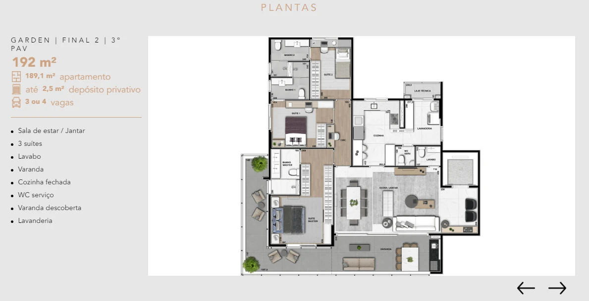Apto 192m² 0