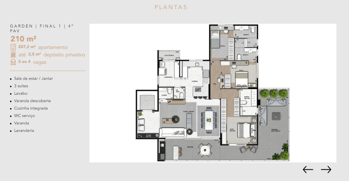 Apto 210 m² 0