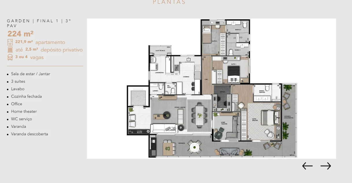 Apto 224m² 0