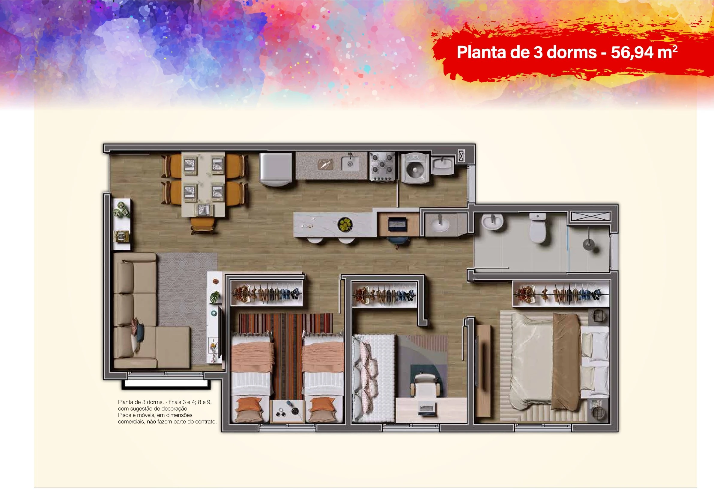 3 DORMITÓRIOS 0