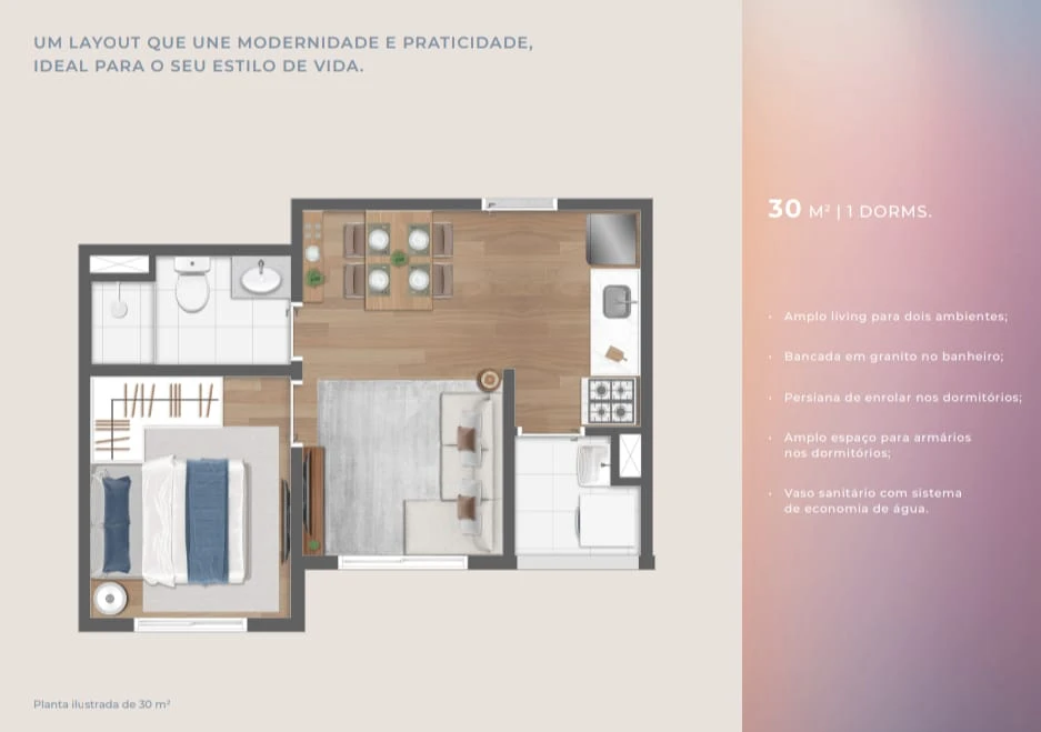 Planta de 30m² 0