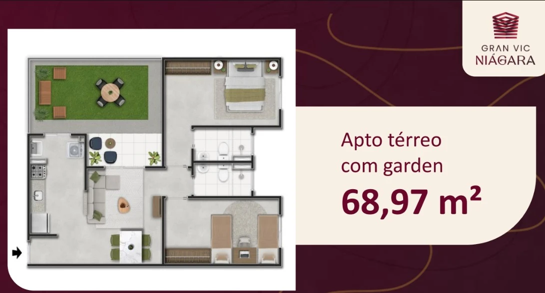 2 dormitórios com suite 0