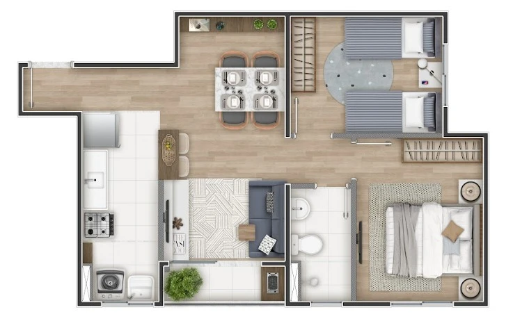 Planta 2 dorms 0