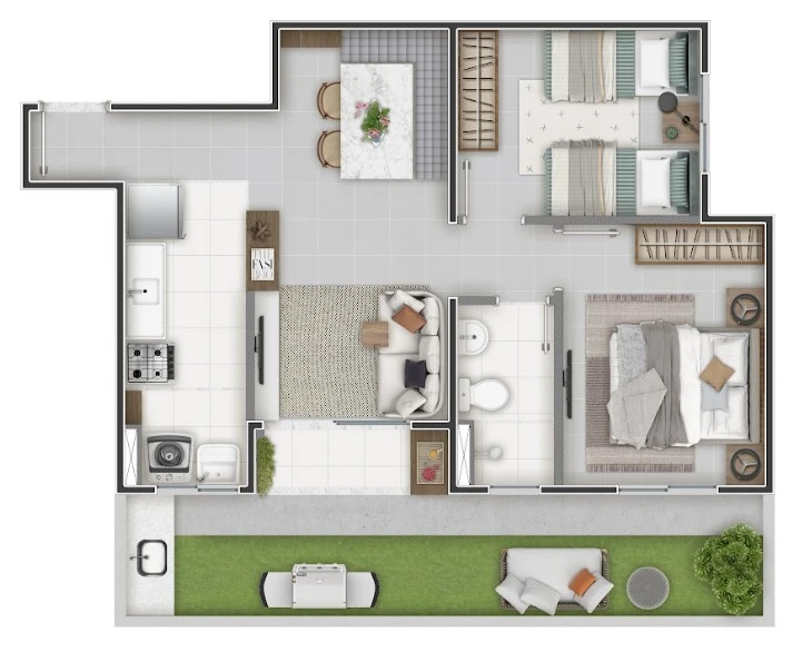 Planta 2 dorms 0