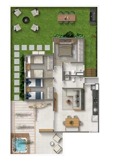 Apartamento Garden 0
