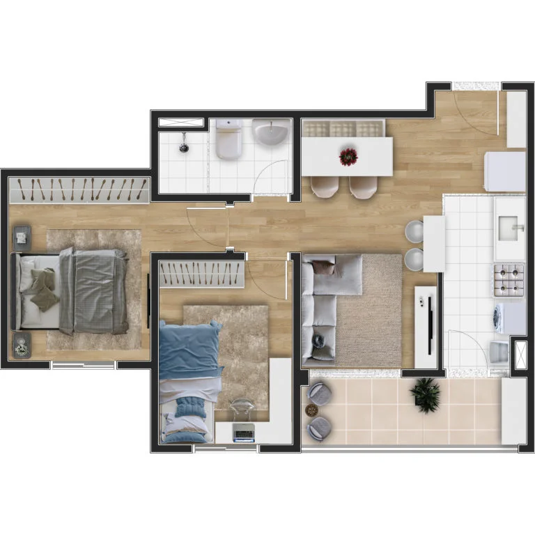 Planta tipo B — imagem 1