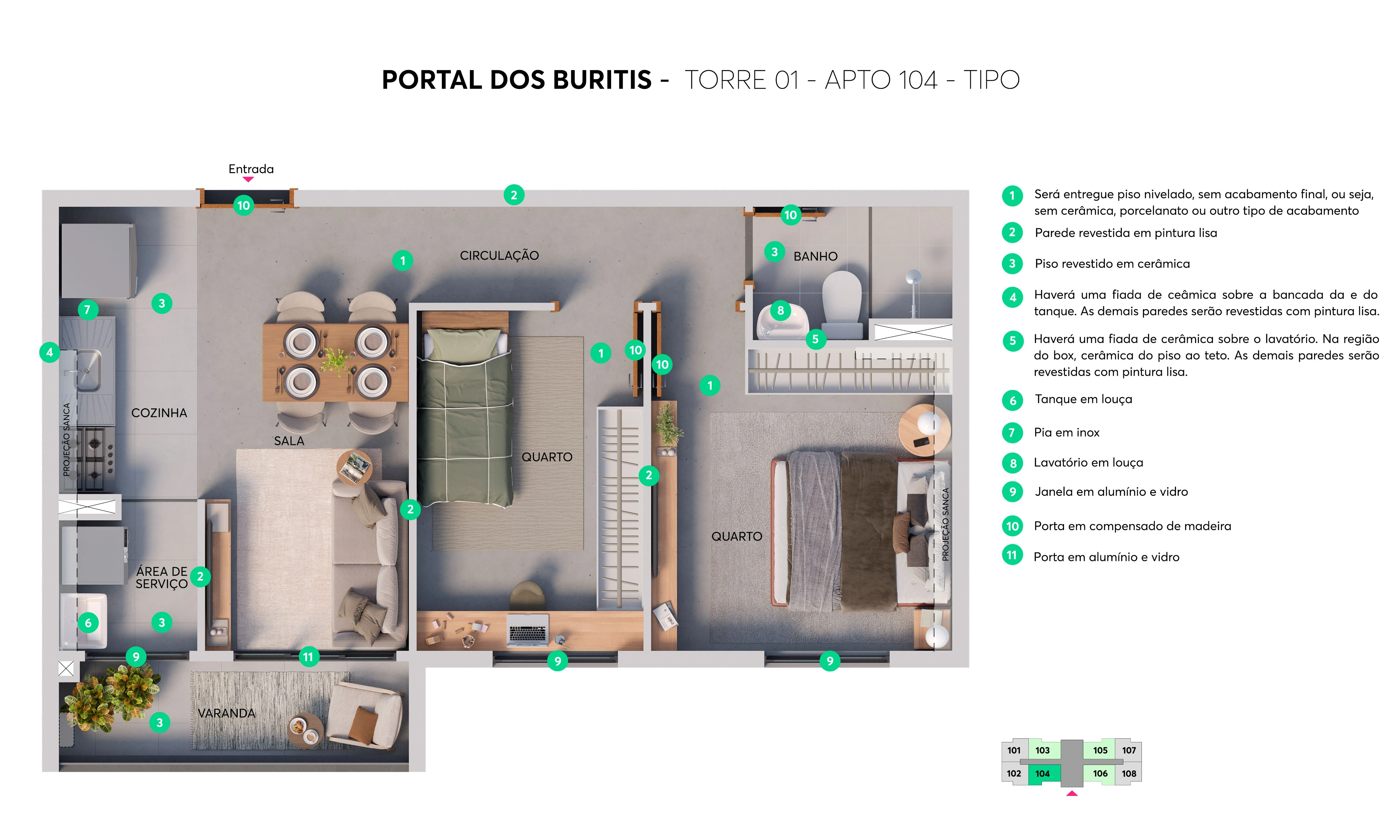 Planta tipo meio 0