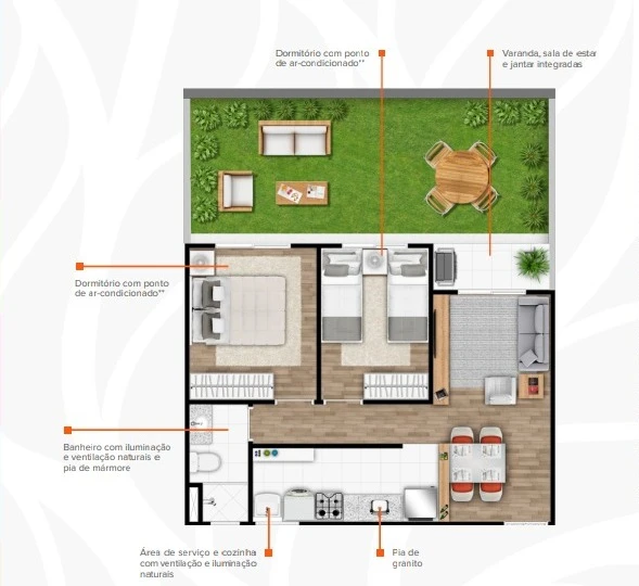 Planta garden tipo 2 — imagem 1