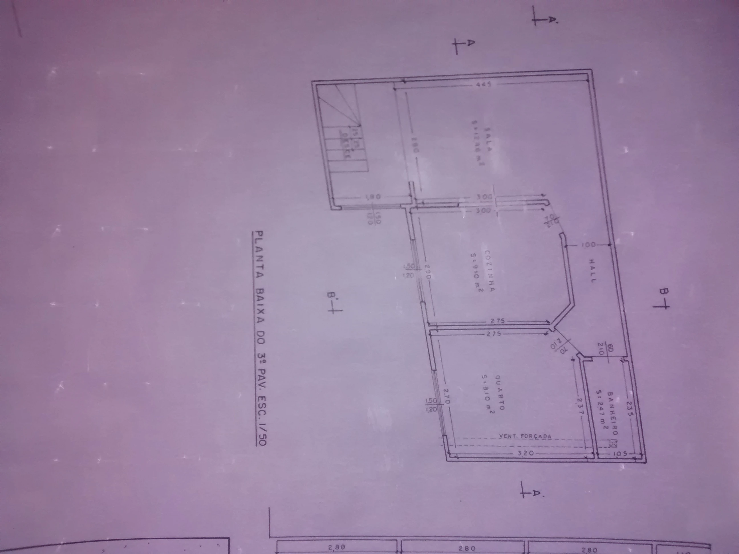 Planta baixa - 44,25m² 0