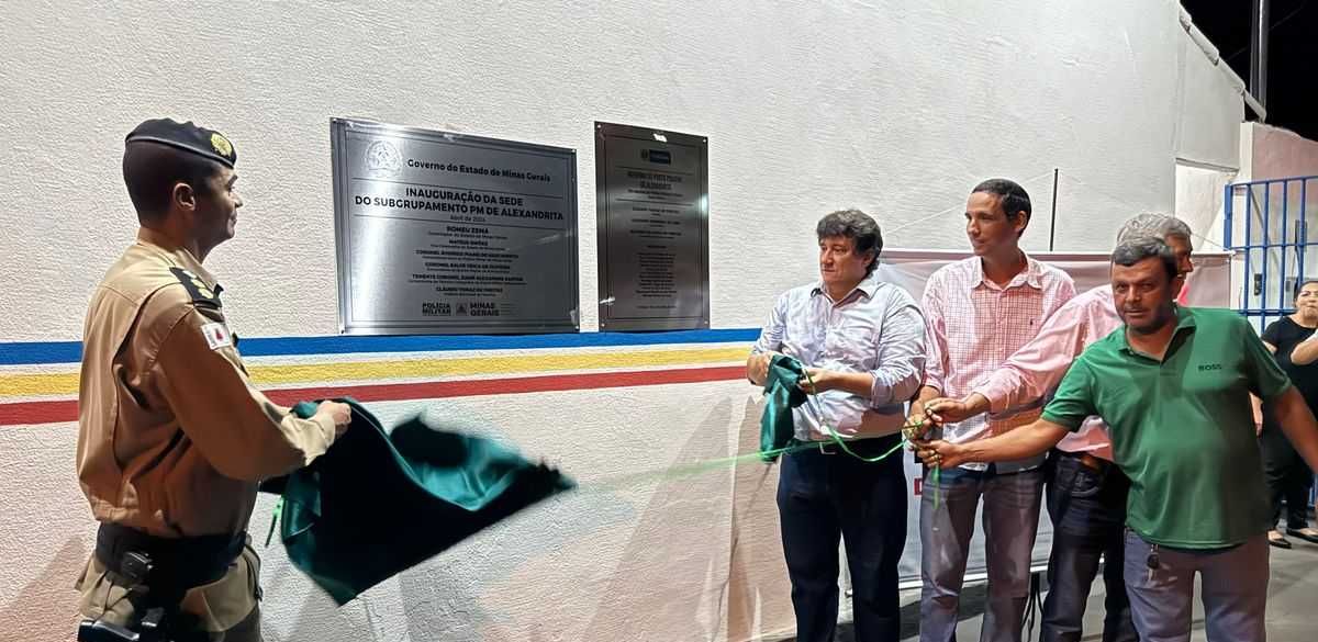 Prefeito Claúdio Burrinho inaugurou o Subgrupamento do 2º Pelotão da PM no Distrito de Alexandrita