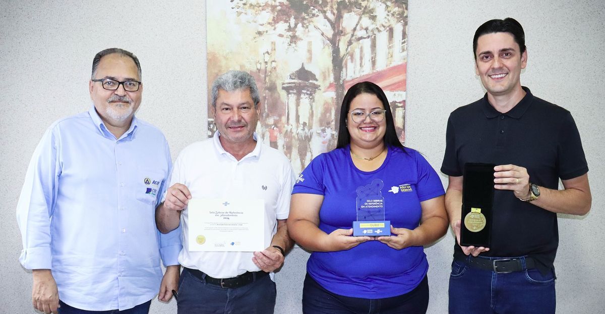 Equipe Aqui Tem Sebrae da ACIF/CDL foi premiada na regional
