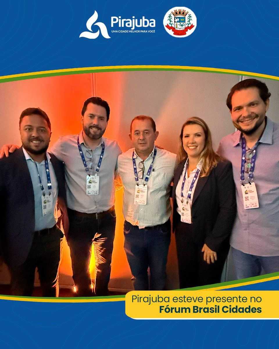 Prefeito de Pirajuba participa do Fórum Brasil Cidades em Uberlândia