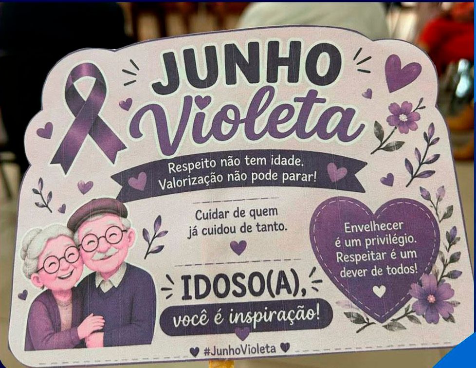 Junho Violeta reforça ações de cuidado e valorização da melhor idade em Pirajuba