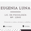 Eugenia Victoria Luna, Psicólogo Córdoba Capital