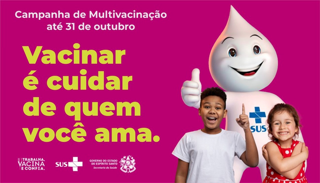 Capa da notícia Campanha de Multivacinação para crianças e adolescentes tem início na próxima segunda-feira (06/10)