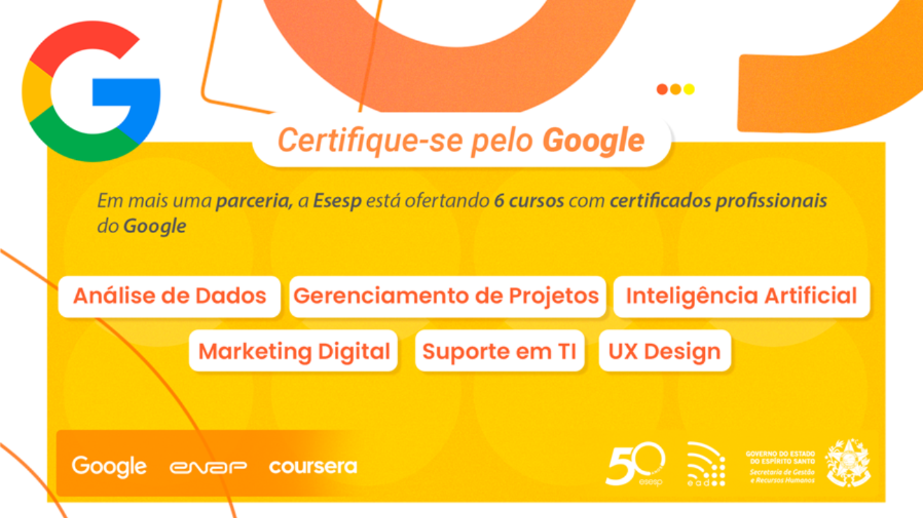 Capa da notícia Servidores municipais podem fazer cursos do Google sobre marketing, IA, dados e projetos