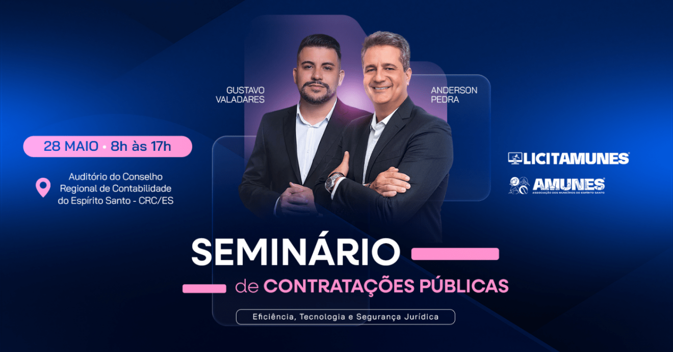 Capa da notícia Amunes realiza Seminário gratuito de Contratações Públicas