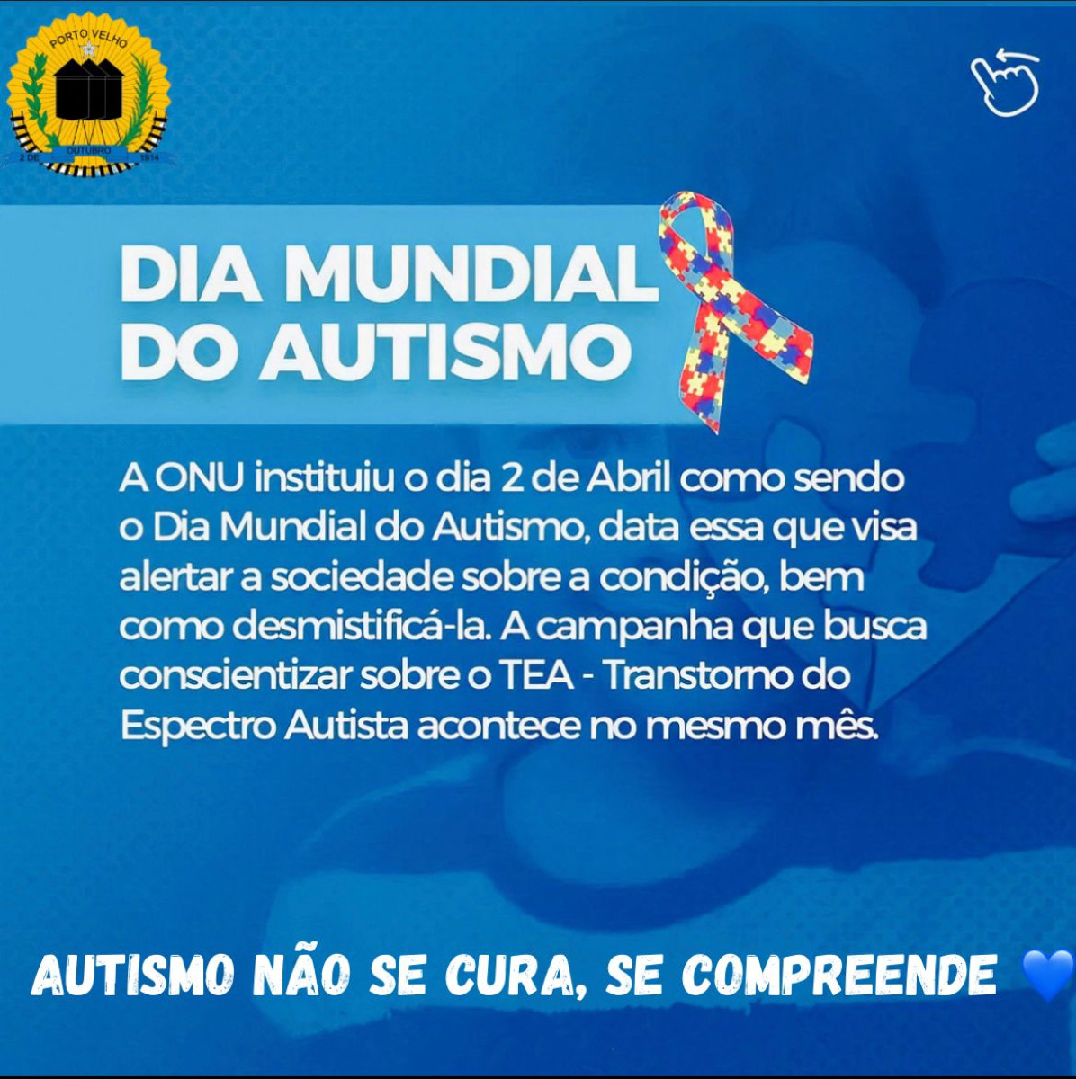 Capa da notícia DIA MUNDIAL DO AUTISMO 