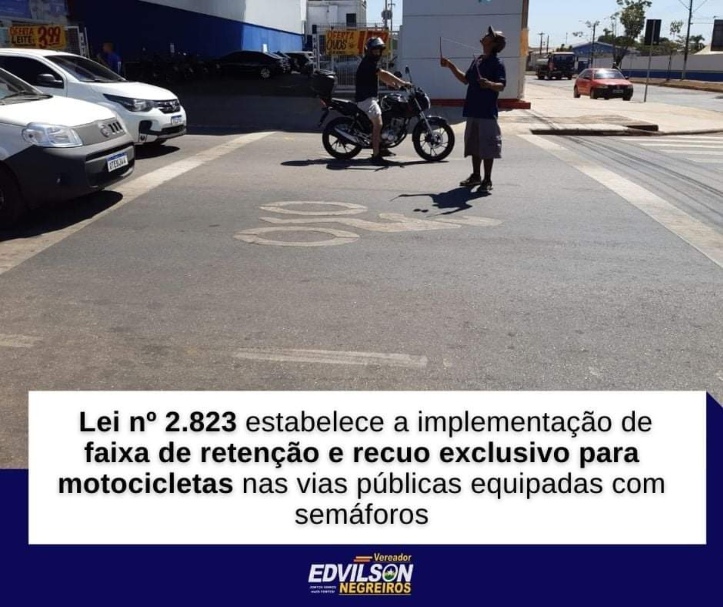 Capa da notícia O projeto de nº 3856 se tornou Lei com o nº 2823 de 24 de Junho de 2021, realizado pelo Vereador Edwilson Negreiros.