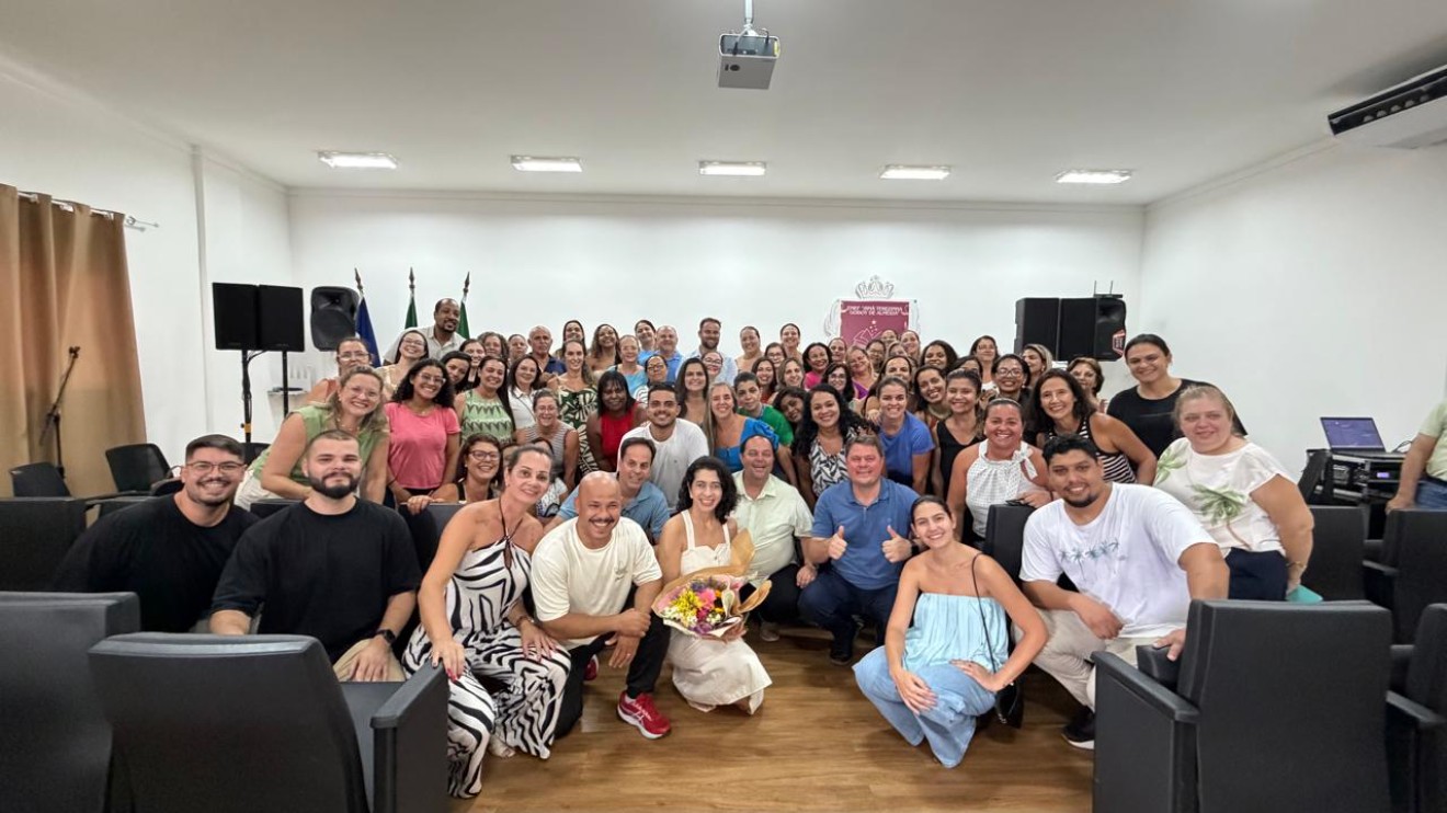 Cerimônia de posse do novo secretário municipal de Educação, Marcos Meneguelli Bissa.