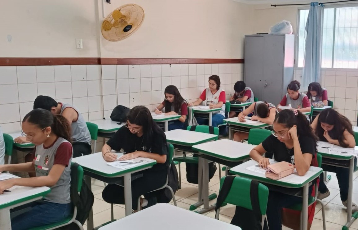 Alunos em sala de aula