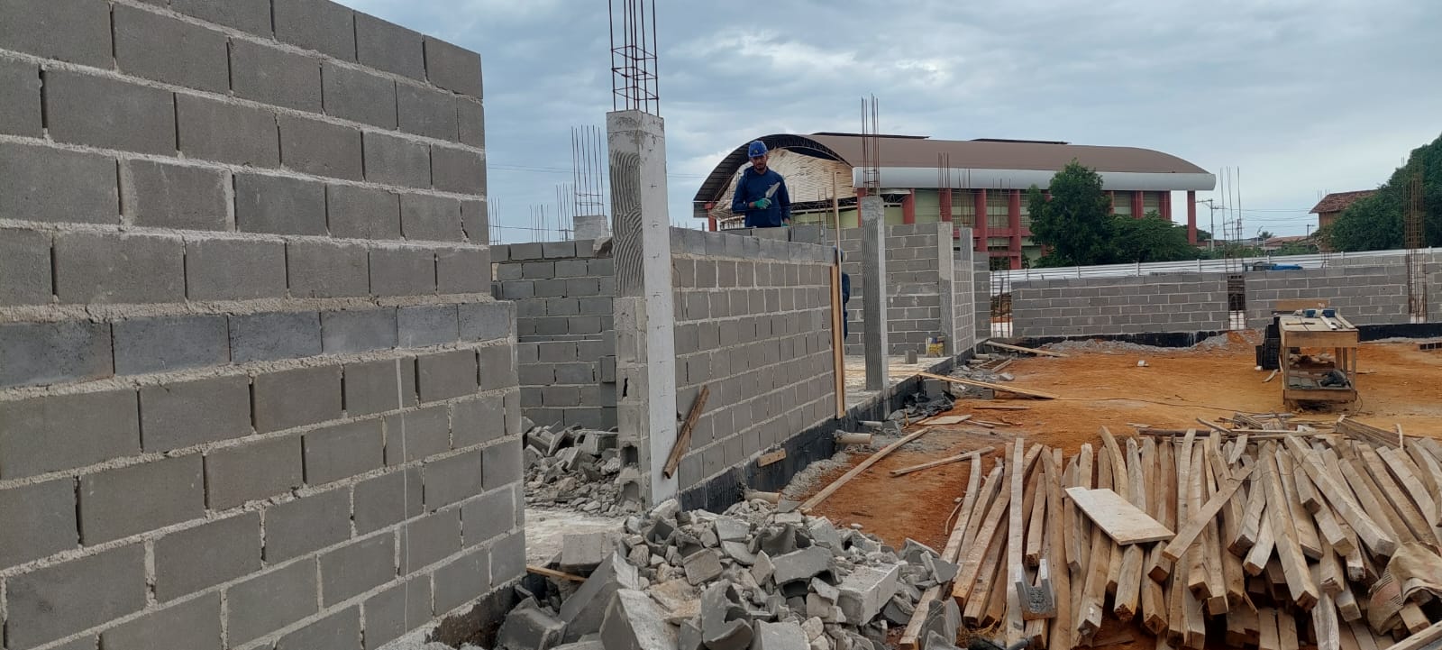 Capa da notícia Obras avançam para construir Escola Municipal Irmã Terezinha Godoy de Almeida