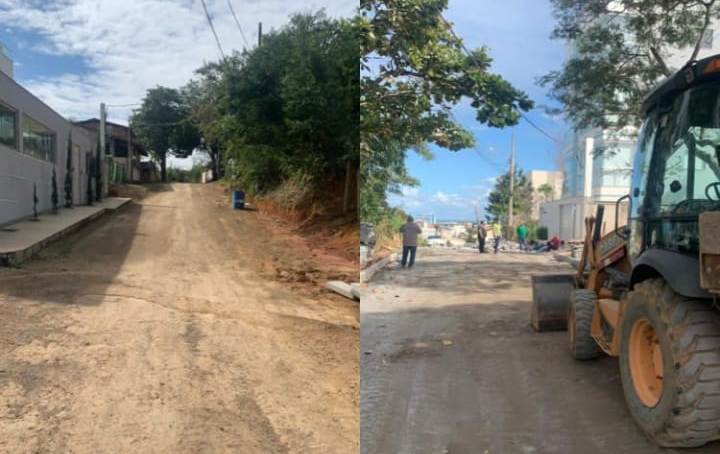 Capa da notícia Rua Bela Vista, em Santa Helena, recebe obras de drenagem e pavimentação